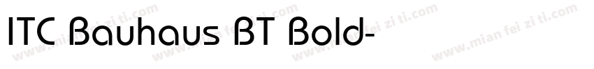 ITC Bauhaus BT Bold字体转换